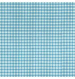 Robert Kaufman Carolina Gingham, 1/8” in Pond, Lightweight Yarn Dyed Woven, Fabric Half-Yards