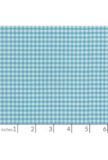 Robert Kaufman Carolina Gingham, 1/8” in Pond, Lightweight Yarn Dyed Woven, Fabric Half-Yards