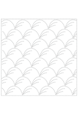 Japan Import Sashiko Sampler Cloth, Traditional Design Nowaki, White No.1 Japan Import Sashiko Sampler Cloth, Traditional Design Nowaki, White No.1