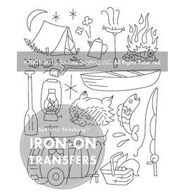 Sublime Stitching Embroidery Iron-On Transfers, Camp Out