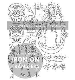 Sublime Stitching Embroidery Iron-On Transfers, Dia de los Muertos