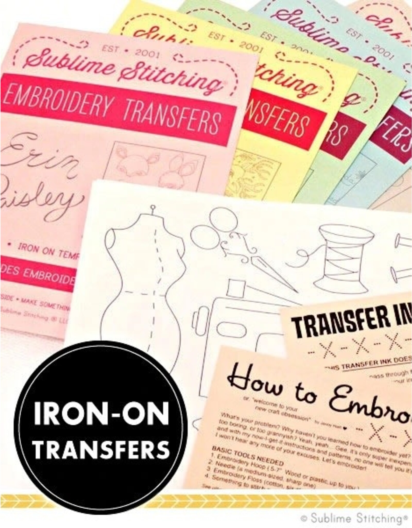 Sublime Stitching Embroidery Iron-On Transfers, Song Birds