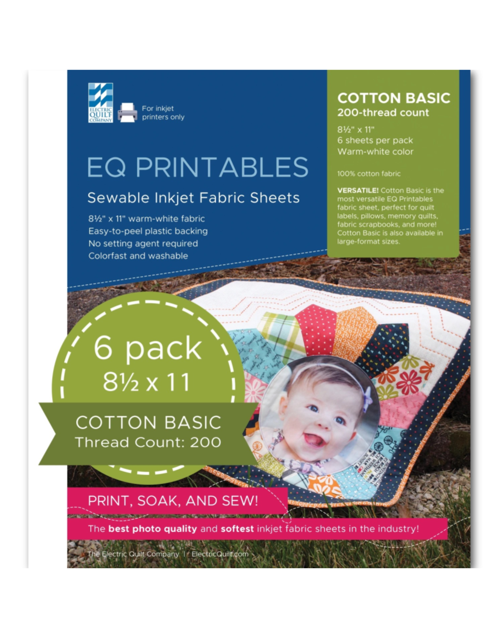 Checker EQ Printables - Sewable Inkjet Fabric Sheets