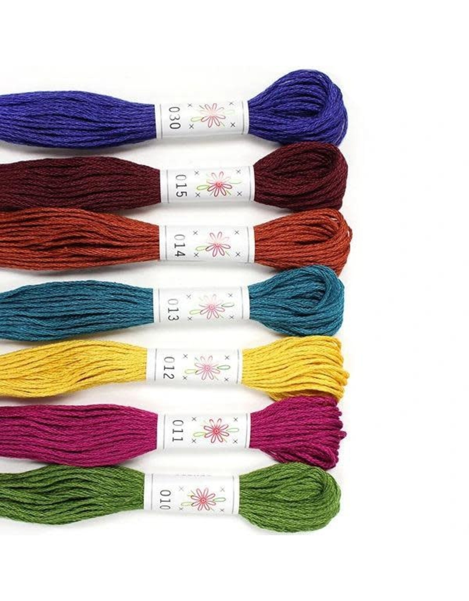 Sublime Stitching Embroidery Floss Set, Laurel Canyon Palette - Seven 8.75 yard skeins