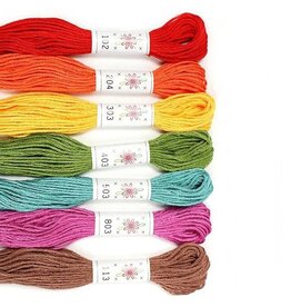 Sublime Stitching Embroidery Floss Set, Fruit Salad Palette - Seven 8.75 yard skeins