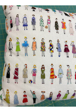 Lecien 100 Ladies (Ne-San) in White, Embroidery Sampler