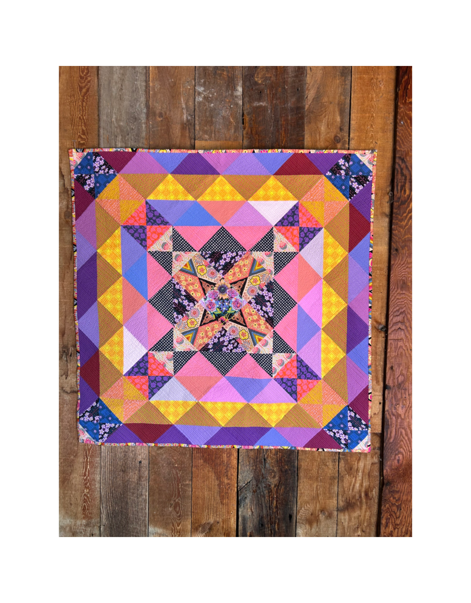 PD Blueprint Quilting's Rise and Shine Baby Quilt - Fabric to make a 44”  Square Quilt Top