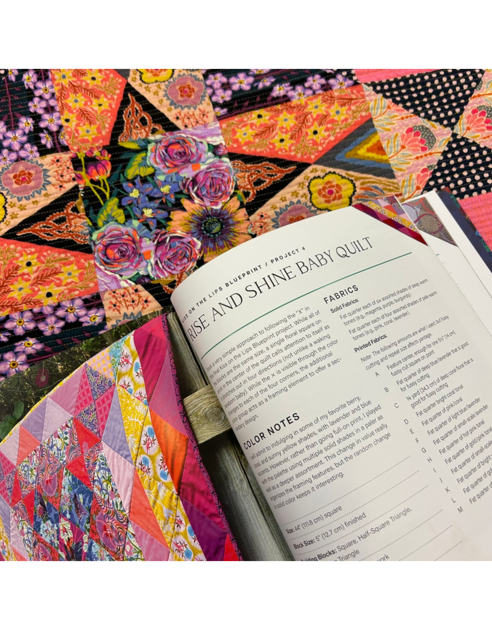 PD Blueprint Quilting's Rise and Shine Baby Quilt - Fabric to make a 44”  Square Quilt Top