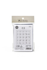 Japan Import Sashiko Sampler Cloth, Traditional Design Tessen, Navy