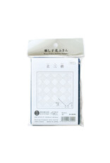 Japan Import Sashiko Sampler Cloth, Traditional Design Tate-mi-masu, Navy