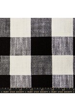 Ruby Star Society for Moda Sunshine Toweling 16" Wide, Checker in Black, Sold by the Yard