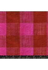Ruby Star Society for Moda Sunshine Toweling 16" Wide, Checker in Hot Pink, Sold by the Yard