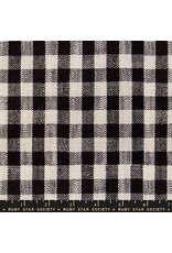Ruby Star Society for Moda Sunshine Toweling 16" Wide, Small Checker in Black, Sold by the Yard