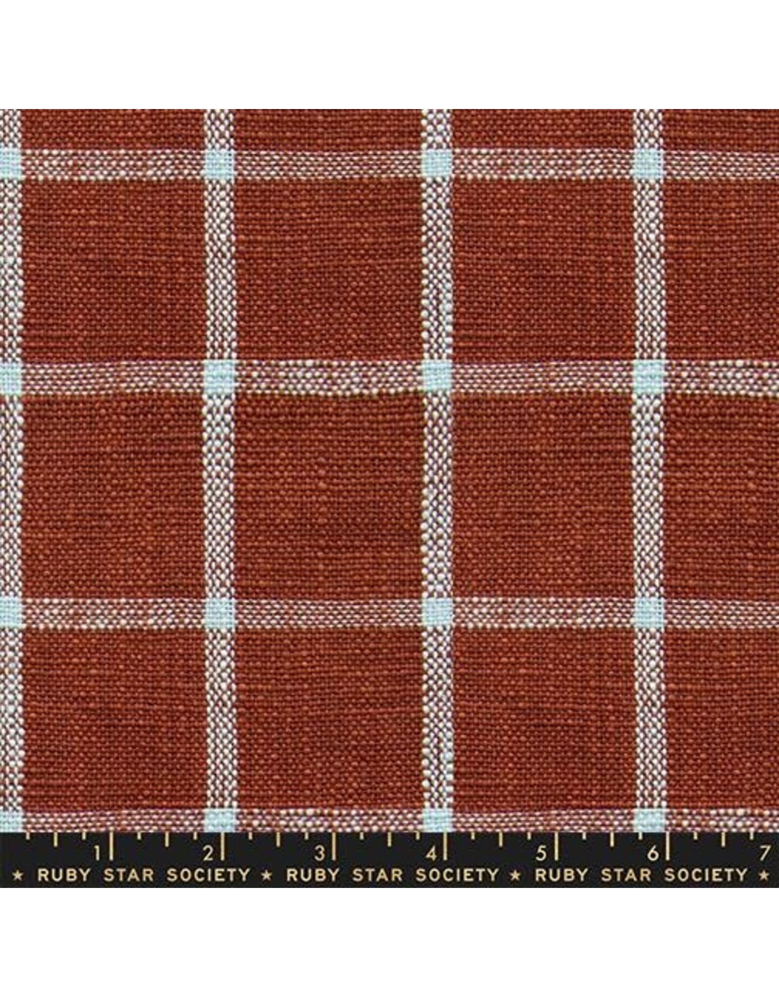 Ruby Star Society for Moda Sunshine Toweling 16" Wide, Kitchen Window in Cayenne, Sold by the Yard