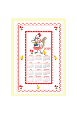 Red & White Kitchen Co. 2025 Kitchen Chicken Flour Sack Towel 17” x 26”