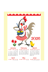 Red & White Kitchen Co. 2025 Kitchen Chicken Flour Sack Towel 17” x 26”