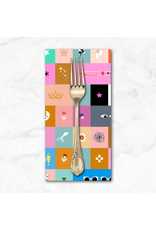 PD's Ruby Star Society Collection Selvedge Magic, Icons in Multi, Dinner Napkin