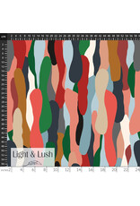 Northcott Viscose Rayon, Light and Lush in Multi, Fabric Half-Yards