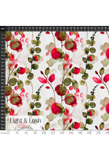 Northcott Viscose Rayon, Light and Lush in Red, Fabric Half-Yards