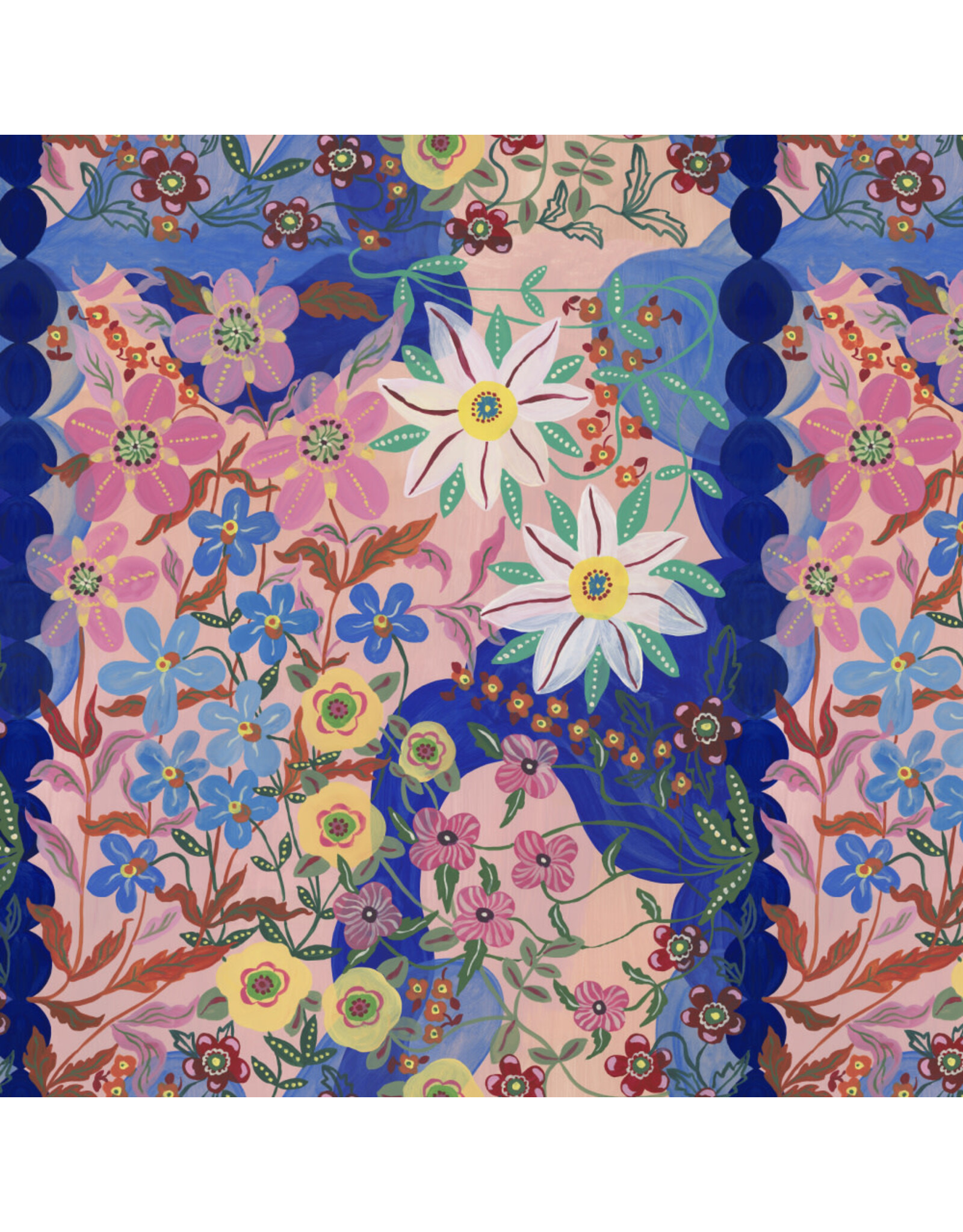 Nathalie Lété Pastoral Symphony, Blooming Garden in Romantic, Fabric Half-Yards