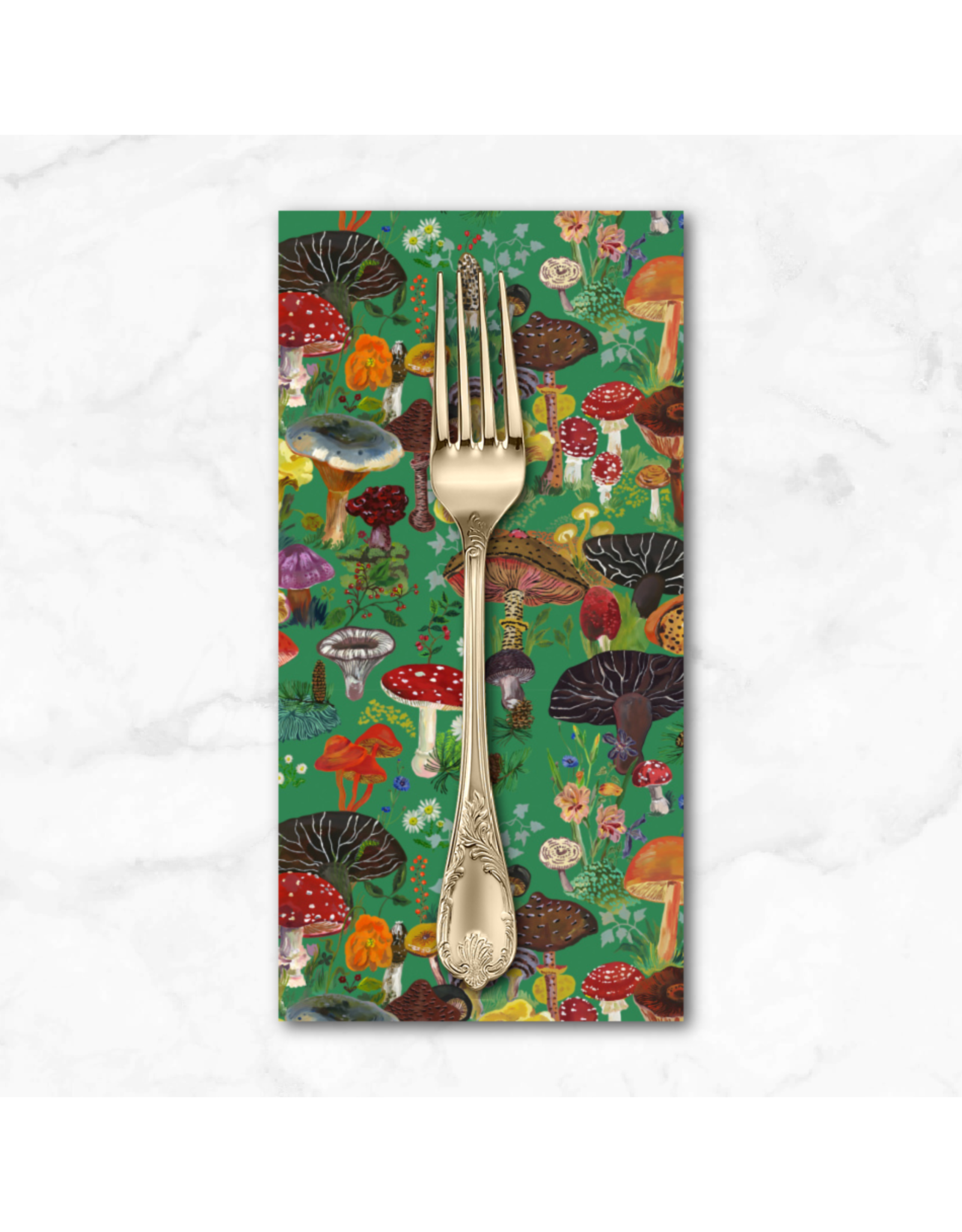PD's Nathalie Lété Collection Pastoral Symphony, Magic Mushrooms in Mousse, Dinner Napkin