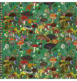 Nathalie Lété Pastoral Symphony, Magic Mushrooms in Mousse, Fabric Half-Yards
