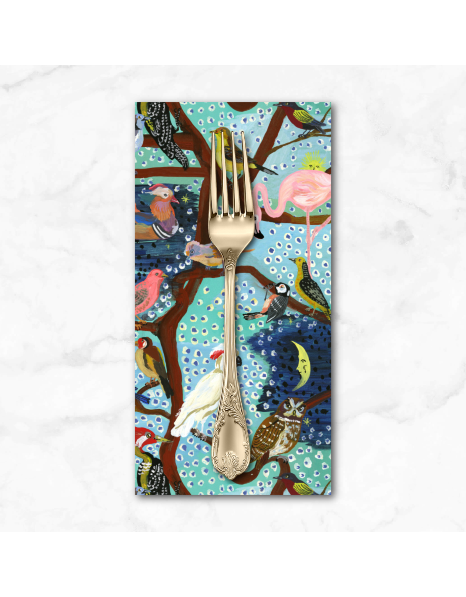 PD's Nathalie Lété Collection Pastoral Symphony, The Birds Tree in Aurore, Dinner Napkin