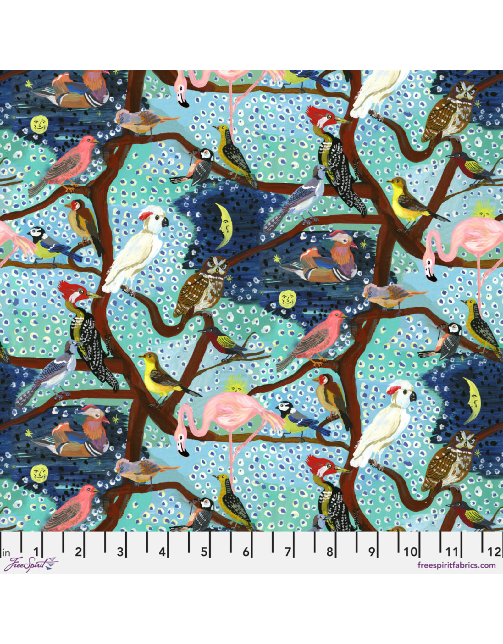 PD's Nathalie Lété Collection Pastoral Symphony, The Birds Tree in Aurore, Dinner Napkin