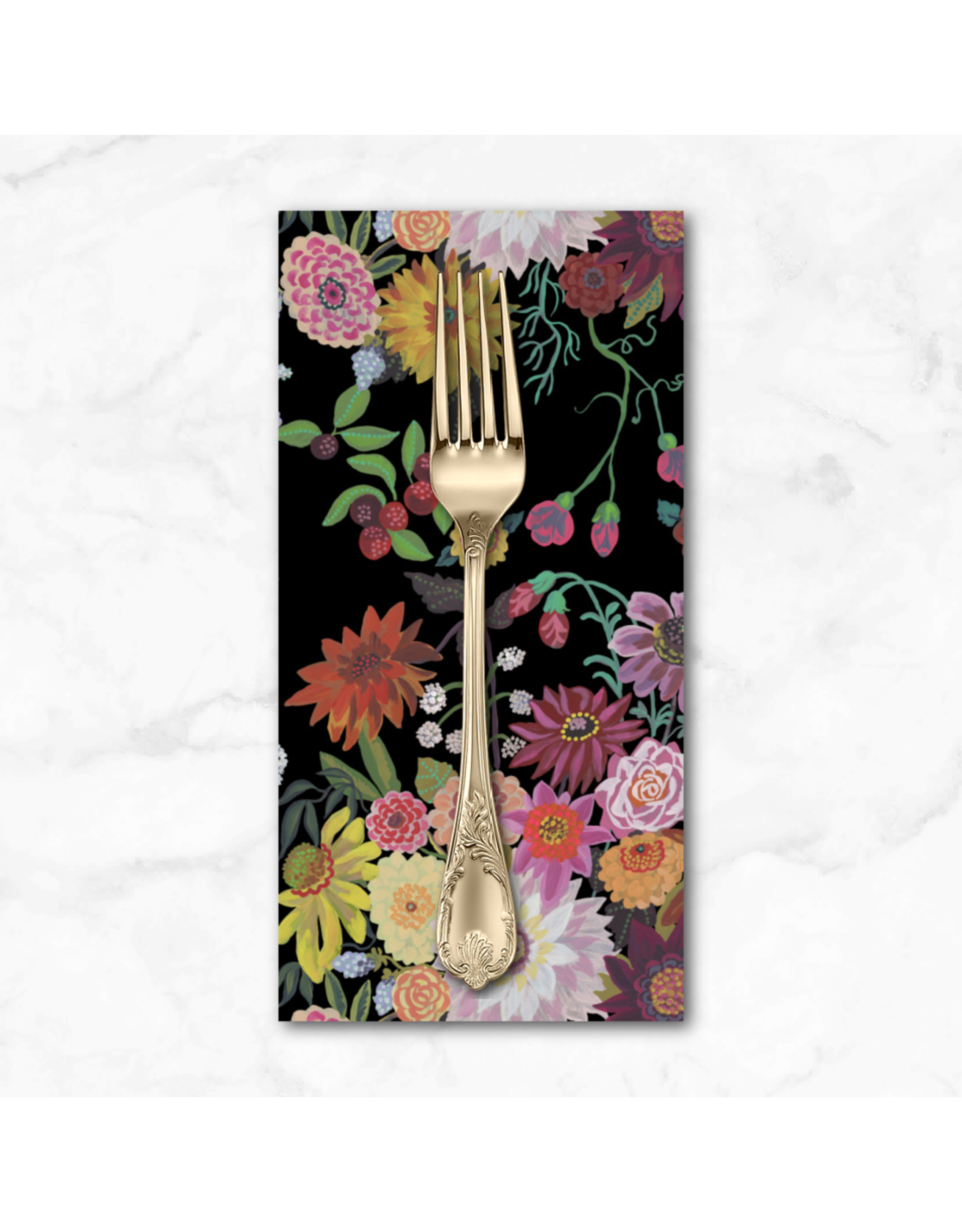 PD's Nathalie Lété Collection Pastoral Symphony, The Night Bouquet in Nocturne, Dinner Napkin