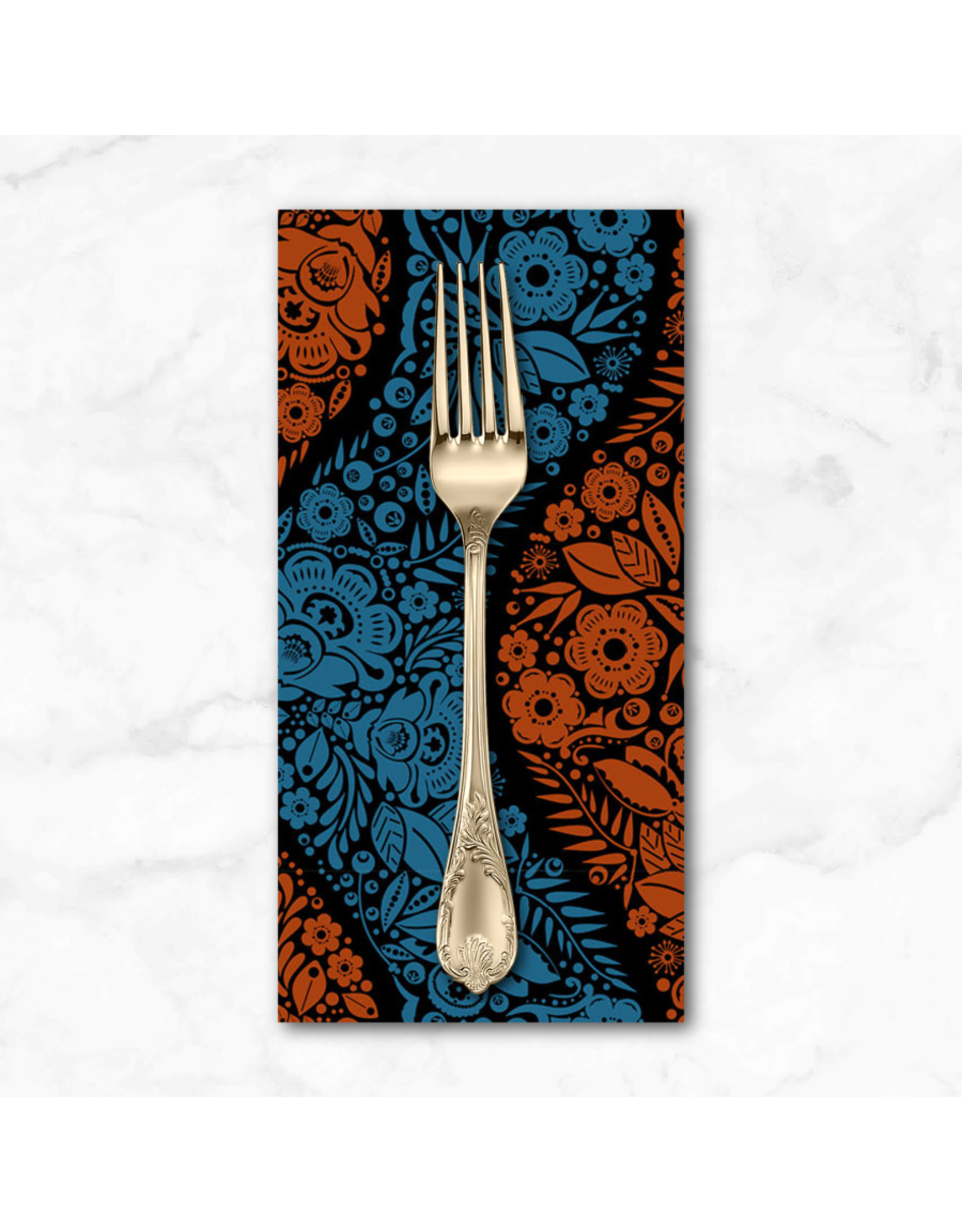 PD's Anna Maria Collection Perennial Borders, Village Path in Night, Dinner Napkin