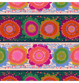 Anna Maria Perennial Borders, Line Dance in Spunky, Fabric Half-Yards