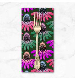 PD's Anna Maria Collection Perennial Borders, Echinacea Rhythm in Forest, Dinner Napkin