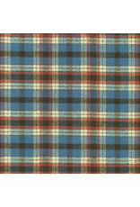 Robert Kaufman Yarn Dyed Cotton Flannel, Mammoth Flannel in Americana, Fabric Half-Yards