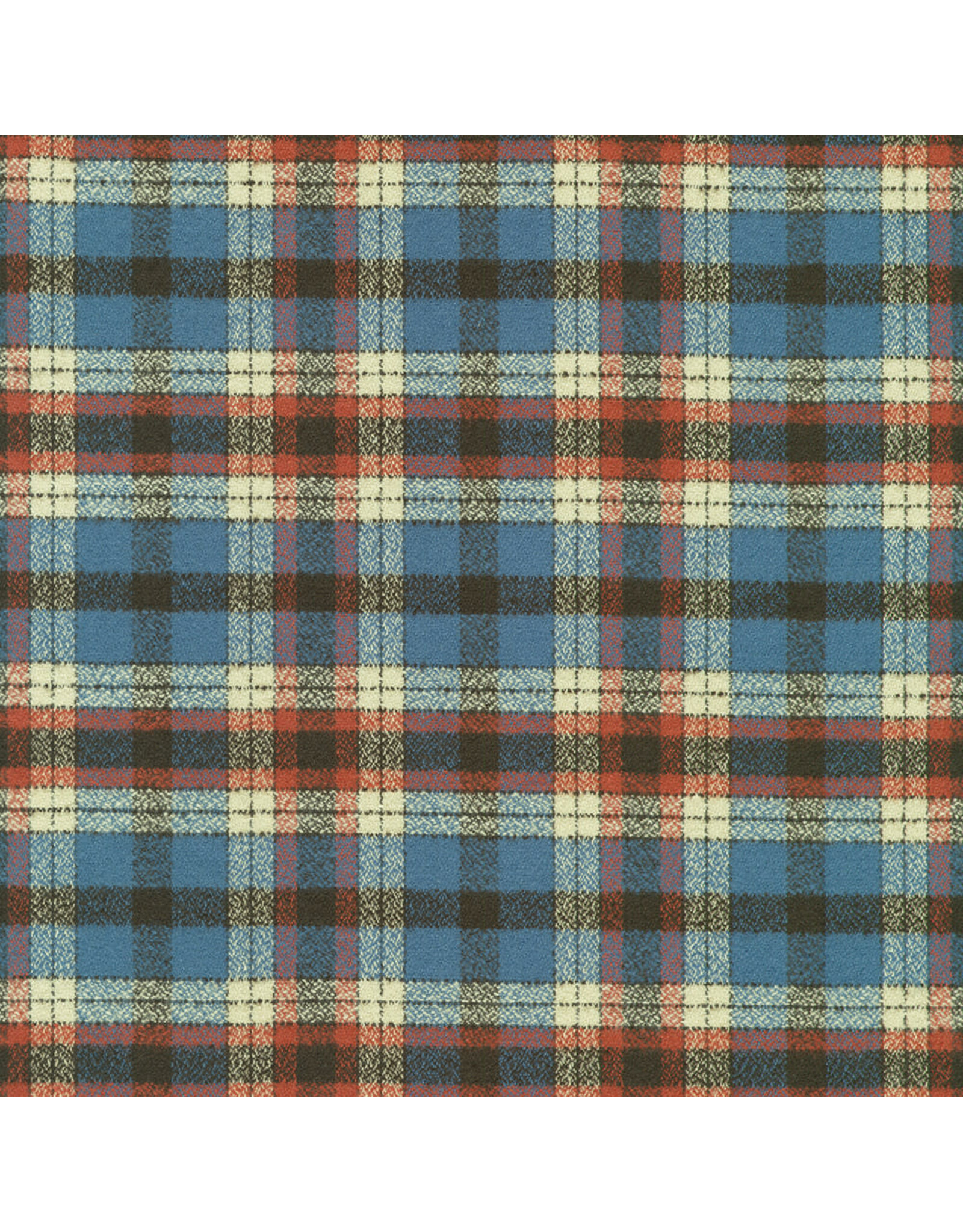 Robert Kaufman Yarn Dyed Cotton Flannel, Mammoth Flannel in Americana, Fabric Half-Yards