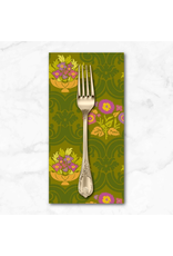 PD's Alison Glass Collection Camp Kitschy Lala, Courtyard in Olive, Dinner Napkin