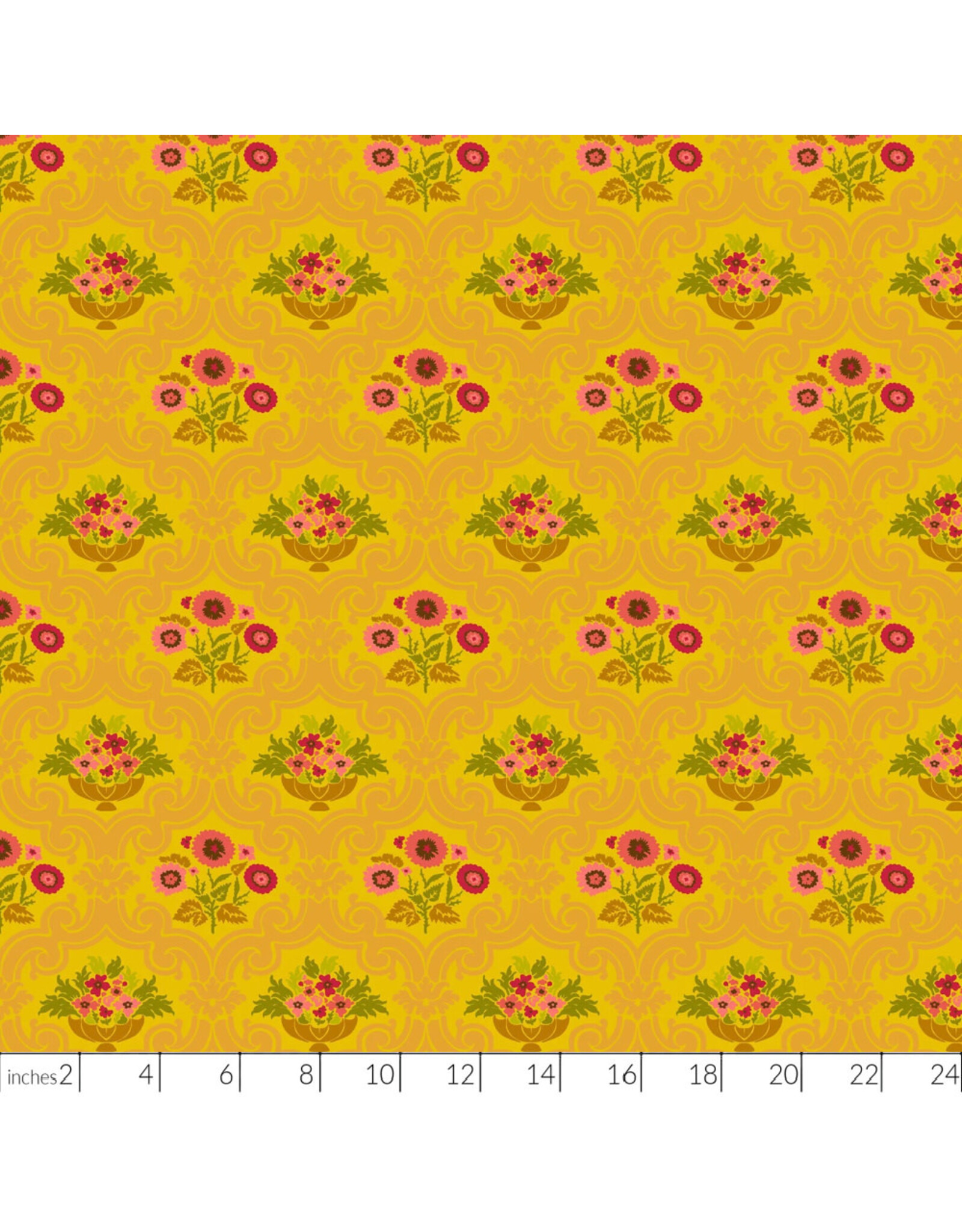 Alison Glass Camp Kitschy Lala, Courtyard in Yarrow, Fabric Half-Yards