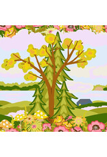 Alison Glass Camp Kitschy Lala, Echo in Summer, Fabric Half-Yards