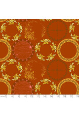 Alison Glass Camp Kitschy Lala, Thankful in Caramel, Fabric Half-Yards