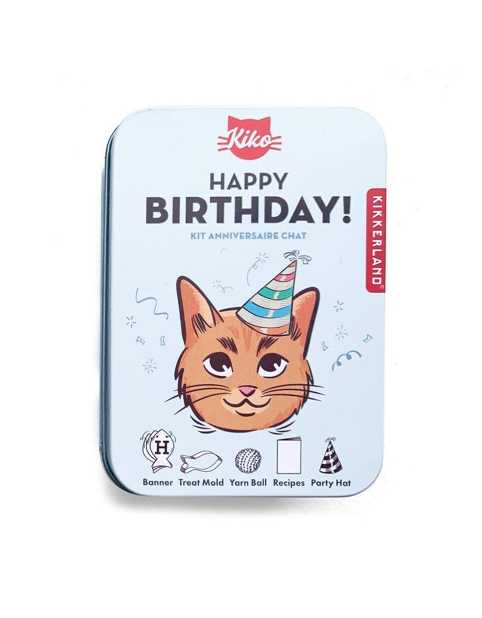 Kikkerland Kiko Cat Happy Birthday Kit