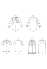 Butterick Butterick Camp Shirt Pattern B6924, Sizes 8-16