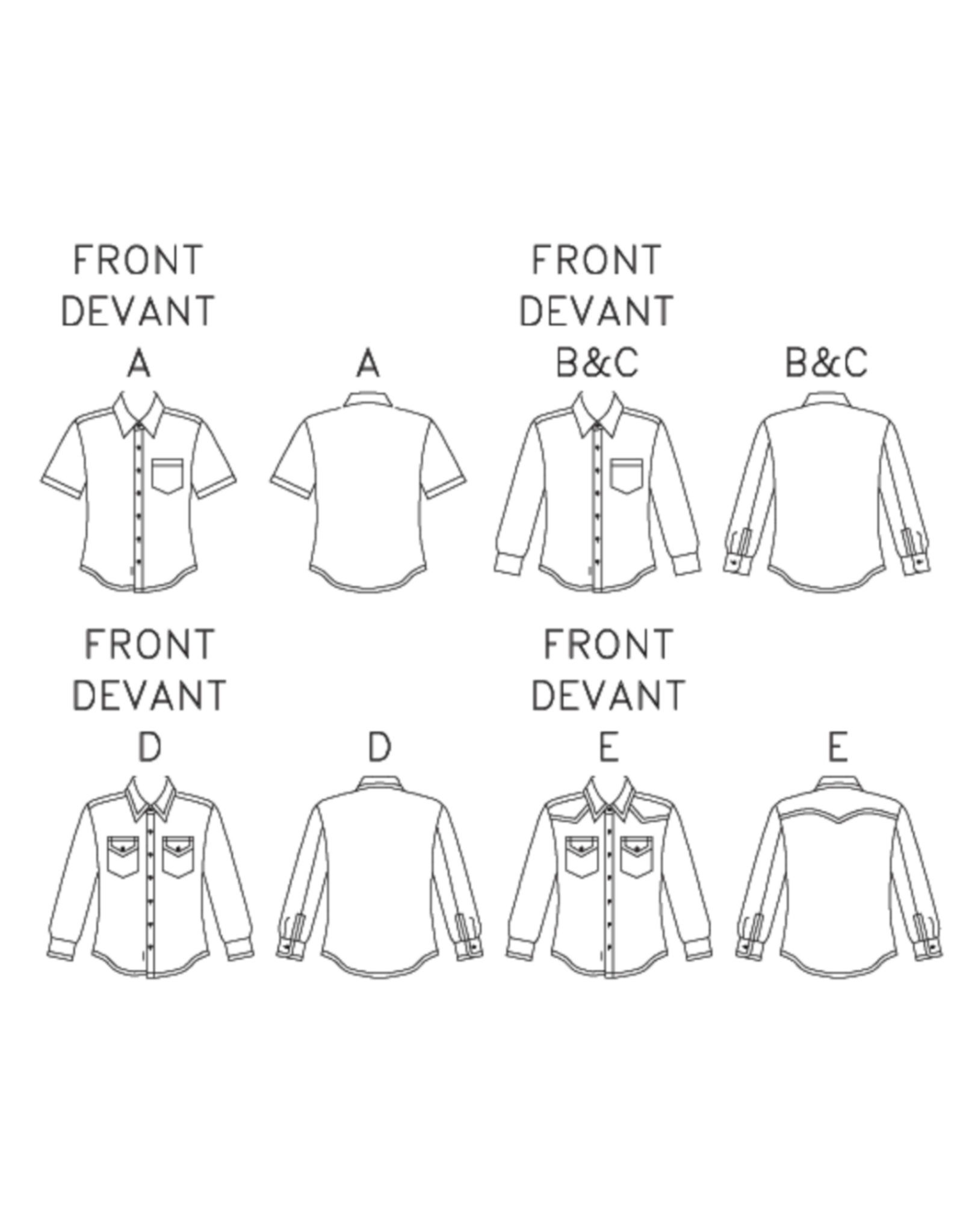 McCall's McCall's Men's Shirt Pattern M6044, Sizes Sm-Lg