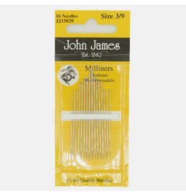 John James Straw - Milliners Needles, Assorted Sizes 3/9 - 16 ct.