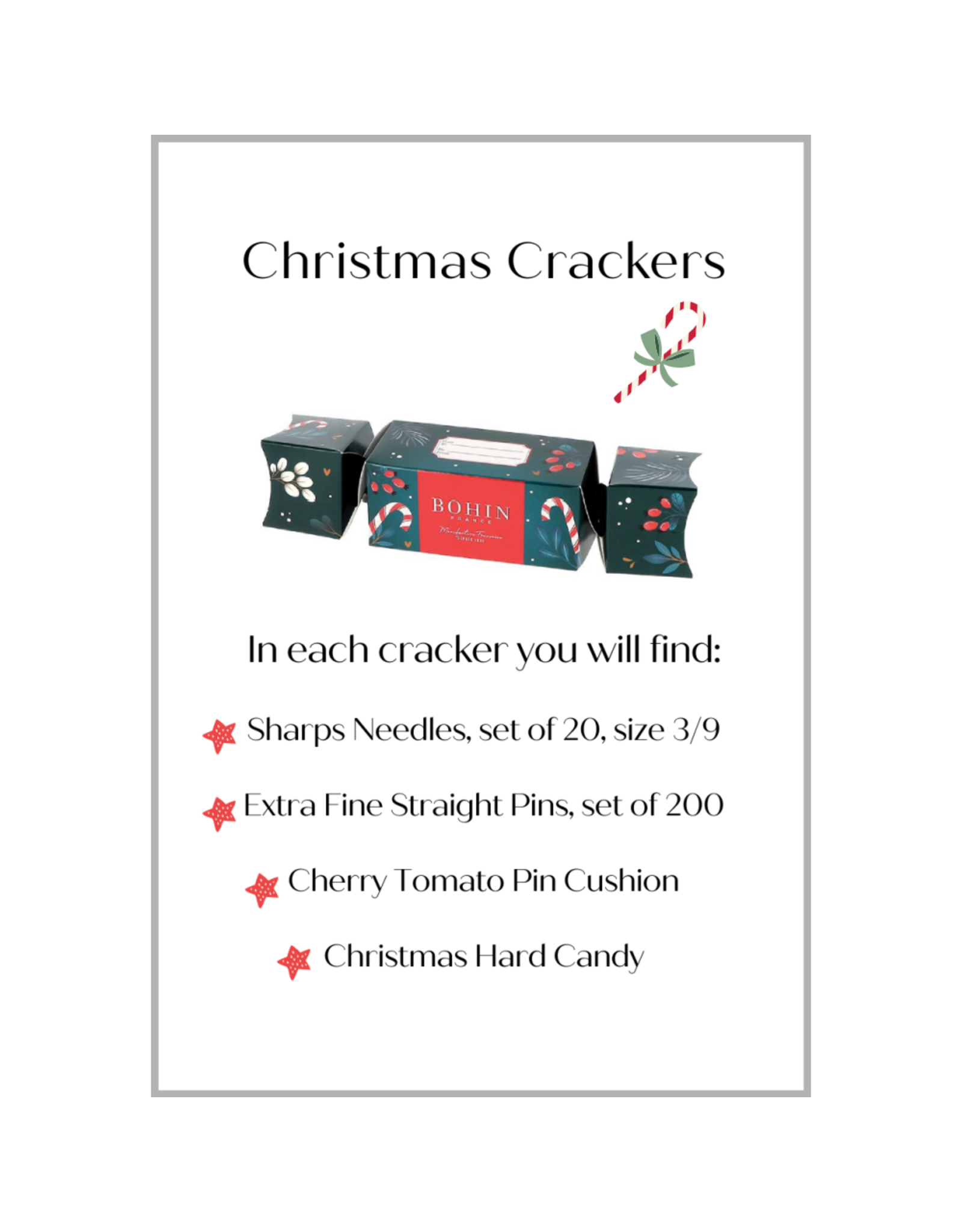 Bohin Christmas Cracker Gift