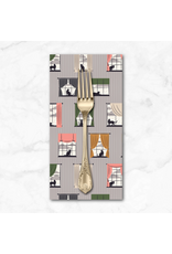 PD's Cloud9 Collection Spring Showers, Cozy & Dry in Gray, Dinner Napkin