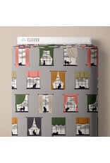 Cloud9 Fabrics Spring Showers, Cozy & Dry in Grey, Fabric Half-Yards