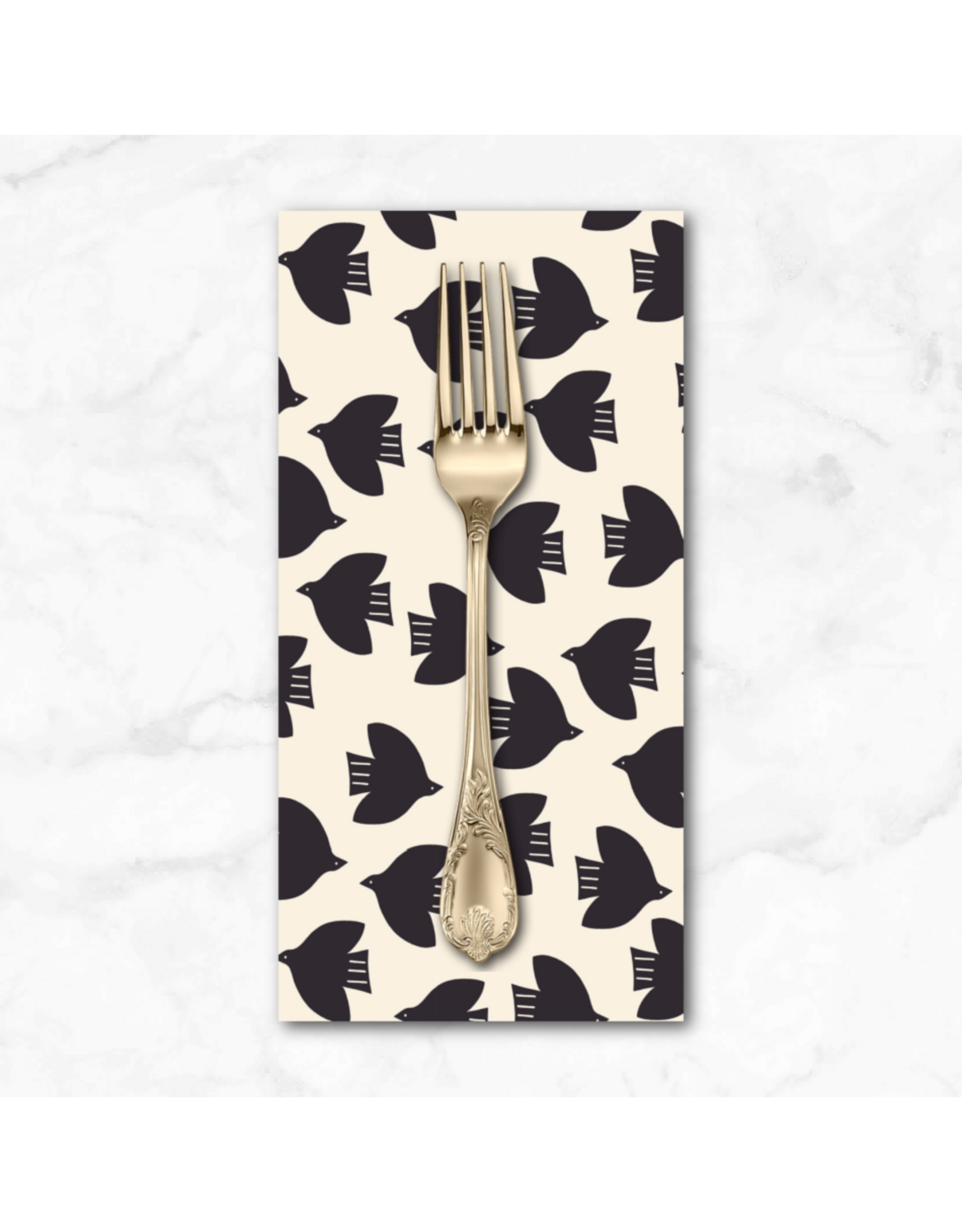 PD's Ruby Star Society Collection Catnap, Birds in Natural, Dinner Napkin