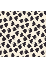 Alexia Abegg Catnap, Birds in Natural, Fabric Half-Yards