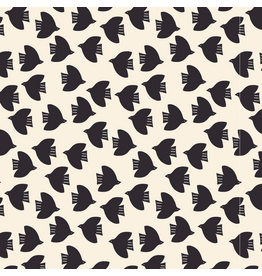 Alexia Abegg Catnap, Birds in Natural, Fabric Half-Yards