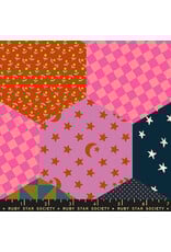 Alexia Abegg 108" Wide Back, Catnap, Hexagon in Mermaid,  Fabric Half-Yards