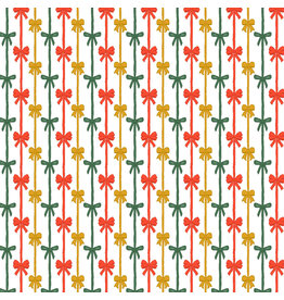 RJR Fabrics Tied with a Bow, Christmas Morning, Fabric Half-Yards